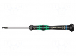 Screwdriver: precision | hex key,spherical | HEX 3mm