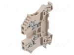 Splice terminal: rail | 17.5A | 800V | screw terminal | beige | wemid