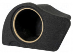 Car loudspeaker enclosure | MDF | black melange | 250mm | Audi | 17l