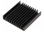 Heatsink: extruded | grilled | TO218,TO220 | black | L: 61mm | W: 57.9mm