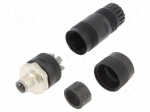 Connector: M12 | plug | PIN: 5 | male | straight | IP67 | screw terminal