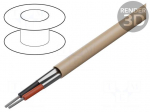 Wire | 2x20AWG | shielded,Al-PET foil | PVC | beige | 300V | 305m | 1000ft