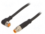 Cable: for sensors/automation | M8 | PIN: 4 | 5m | plug | 60VDC | 50VAC | 4A