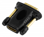 HDMI-DVI-D adapter DELTACO Full HD in 60Hz, gold-plated connectors, black / HDMI-11-K / R00100024