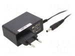 Power supply: switching | mains,plug-in | 12VDC | 2A | 24W | 86.2% | POSC