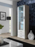 Cama display cabinet SOHO S1 sonoma oak/white gloss