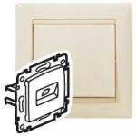 PRISE RJ45 CAT6 UTP 2SORTIES IVOIRE