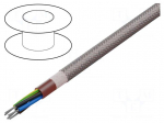 Wire | silicone | SiHF | 5G2.5mm2 | Cu | stranded | brown-red | 300V,500V