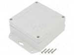 Enclosure: multipurpose | X: 105mm | Y: 105mm | Z: 45mm | ZP | ABS | gasket