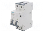 Circuit breaker | 230/400VAC | Inom: 10A | Poles: 2 | Charact: C | 10kA