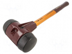 Hammer | 490mm | W: 175mm | 2.87kg | 80mm | round | rubber | wood | SIMPLEX