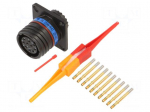 Connector: military | socket | female | PIN: 10 | straight | crimped