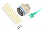 Connector: military | plug | female | PIN: 22 | straight | crimped | 5A