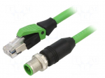 Cable: for sensors/automation | PIN: 4 | 1.5m | 60VDC | 1.5A | Cores: 4