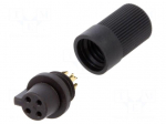 Connector: circular | 719 | 60V | 3A | PIN: 4 | plug | female | soldering