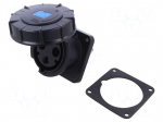 Connector: AC supply 3-phase | socket | female | 63A | 230VAC | IP67