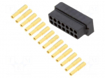 Connector: wire-wire/PCB | plug | female | PIN: 14 | Datamate L-Tek | 3A