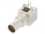 Connector: BNC | socket | female | angled 90&deg; | 50&Omega; | THT | gold-plated