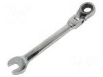 Wrench: combination spanner | rattle,with joint | 13mm