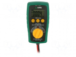 Digital multimeter | LCD | (6000) | VDC: 600mV,6V,60V,600V | True RMS
