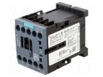 Contactor: 3-pole | NO x3 | Auxiliary contacts: NC | 24VDC | 16A | 3RT20