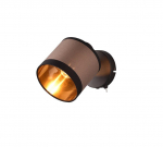 Trio-Lighting Davos 1-pc E14 matt black/greige virziena gaismeklis