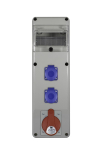 R-BOX SLIM 6S 1x16A/5p, 2x230V
