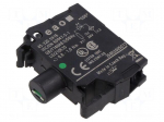 Illuminating unit | 22mm | 45 | front fixing | 24VAC | screw terminals