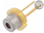 Diode: laser | 820&divide;840nm | 500mW | 8/17 | TO18 | THT | 1.95&divide;2.2VDC