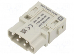 Connector: HDC | module | male | 16A | 500V | Han-Modular&reg; | PIN: 6
