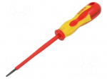 Screwdriver: insulated | slot | 3.5x0.6mm | Blade length: 100mm
