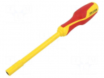 Screwdriver: insulated | 6-angles socket | HEX 6mm