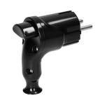 Uued tooted // Wtyczka kątowa Uni-Schuko z wypychaczem 16A/250V, czarna