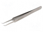 Tweezers | 115mm | for precision works | Blades: narrow,curved