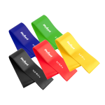 Spordiks ja aktiivseks puhkuseks // Spordikaubad ja varustus // Zestaw gum do ćwiczeń lateksowy - Mini Band L, 2.3-18.2 kg, 5 gum, kolorowy,  REBEL ACTIVE