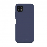 Back panel cover Evelatus Samsung Galaxy A22 5G Premium Soft Touch Silicone Case Midnight Blue