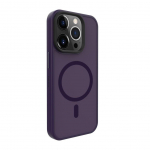Back panel cover Evelatus Apple iPhone 15 Pro Max Hybird Case With Magsafe PC+TPU Deep Purple