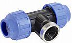 PP compression tee D40x11/4'' F