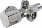 Double angle valve 1/2"x3/4"x3/8" Herz