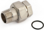 Straight o-ring connector MF 1/2'', chrome plated