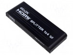 Splitter | HDMI 1.4 | PnP | black | Input: DC socket,HDMI socket