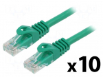Patch cord | U/UTP | Cat: 6 | RJ45 plug,both sides | stranded | CCA | 3m