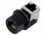 Connector: RJ45 | PIN: 8 | straight | gold-plated | Type: shielded | 8p8c
