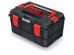 Chest | tool case | black | polymer | X BLOCK ALU LOG | 546x380x307mm