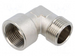 Threaded fitting | nickel plated brass | max.10bar