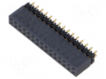 Connector: pin strips | socket | male | PIN: 30 | straight | THT | 2.54mm
