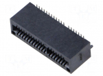 Connector: card edge | PIN: 40 | SMT | on PCBs | 1mm