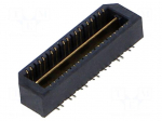 Connector: PCB to PCB | socket | male | PIN: 28 | QTE | vertical | 2A | SMT