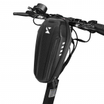 Wozy B3BK Carbon Hard Shell Waterproof Bicycle & Scooter handlebar Bag with zipper 2L Black