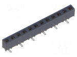 Connector: pin strips | socket | female | PIN: 12 | vertical | SMT | 2mm